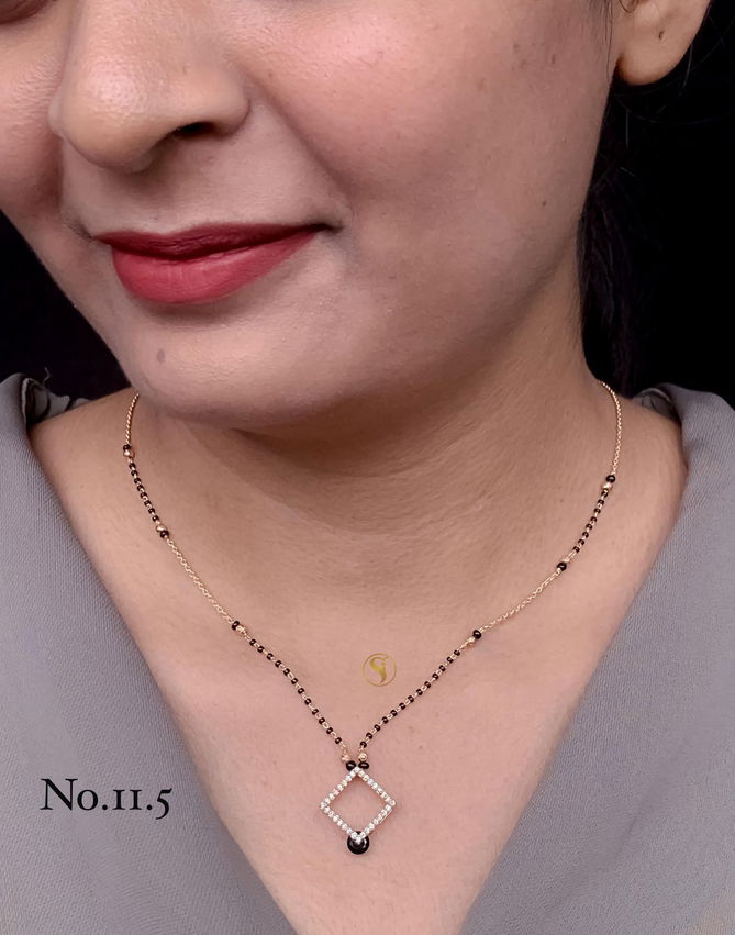 11 AD Diamond Designer Regular Wear Mangalsutra Manufacturers
